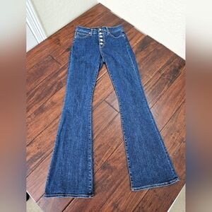 Veronica Beard Blue Flare Jeans